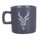 Tazzina Caffè Zodiaco "capricorno" Ø6x6,5 cm in Bone China VdE Tivoli 1996 Grigio Tortora