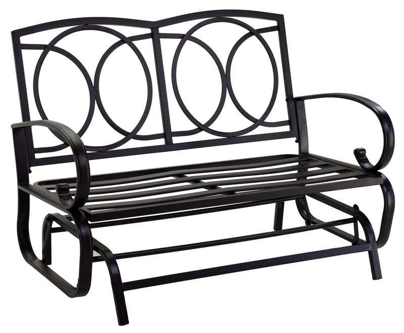 Divano 2 Posti da Giardino in Metallo Taranto Antracite