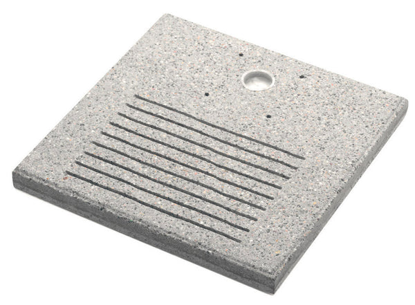Base Quadrata 40x40x4 cm per Fontane con Ghiera Grande in Cemento Belfer 42/BSE/7 Grigio sconto