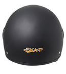 Casco Demi-Jet per Scooter Visiera Sagomata SKA-P 1 WH Wolli Rosso Metal