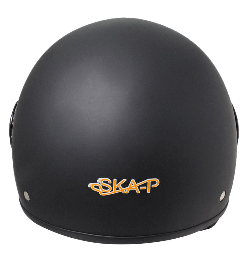 Casco Demi-Jet per Scooter Visiera Sagomata SKA-P 1 WH Wolli Rosso Metal