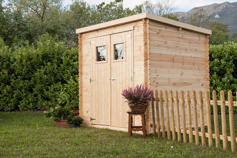 Casetta Box da Giardino Porta Utensili 200x200 cm in Legno Birba