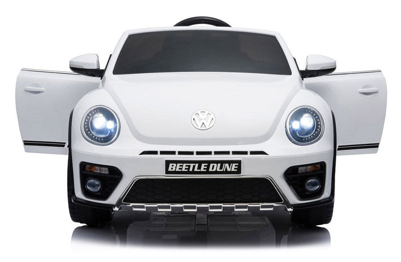 Macchina Elettrica per Bambini 12V con Licenza Volkswagen Maggiolino Bianca