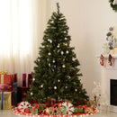 Albero di Natale Artificiale 180 cm 200 LED e Palline Decorative Verde 