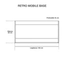 Mobile da Bagno Sospeso 100cm Mazzoni Maiorca Light 2+2 Antracite