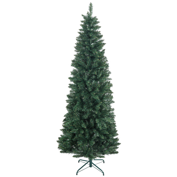 Albero di Natale Artificiale 210 cm 687 Rami Design Alto e Stretto Verde acquista