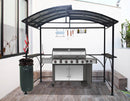 Tettoia per Barbecue 240x150x230 cm in Acciaio con Accessori 
