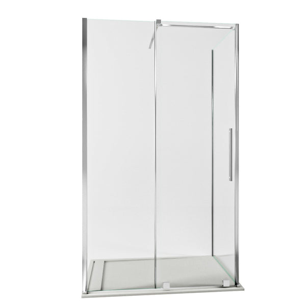 Box Doccia Angolare 1 anta Scorrevoli senza Profili in Cristallo trasparente 8mm H200 Bonussi Uriel Varie Misure online