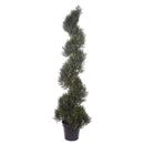 Pianta Artificiale Cipresso Spirale con Vaso H 154 cm