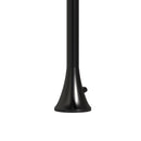 Doccia da Giardino ad Acqua Fredda in Acciaio Inox Soffione Rotondo Sined Luna TMP Nero 