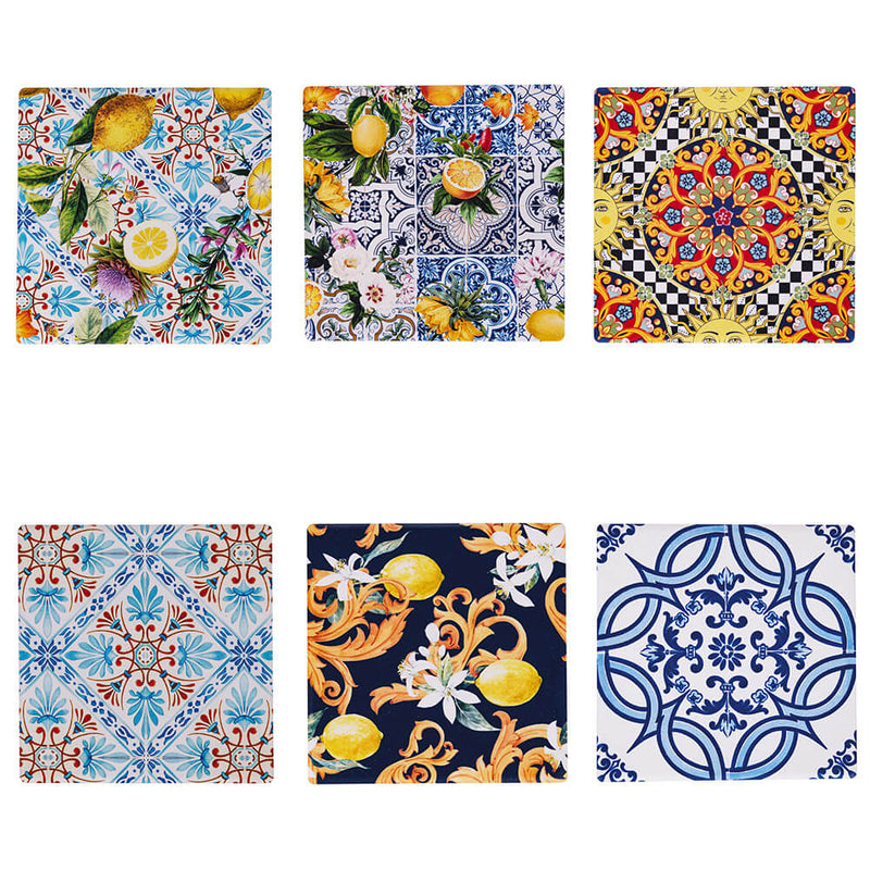 Sottopentola Quadrato Ø16 cm in Ceramica VdE Tivoli 1996 Italian Beauty