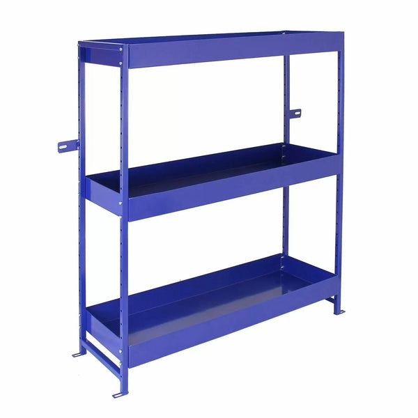 sconto Scaffalatura Lightning 3 Ripiani 116,5x115x34,8 cm per Furgone in Acciaio Inossidabile Blu