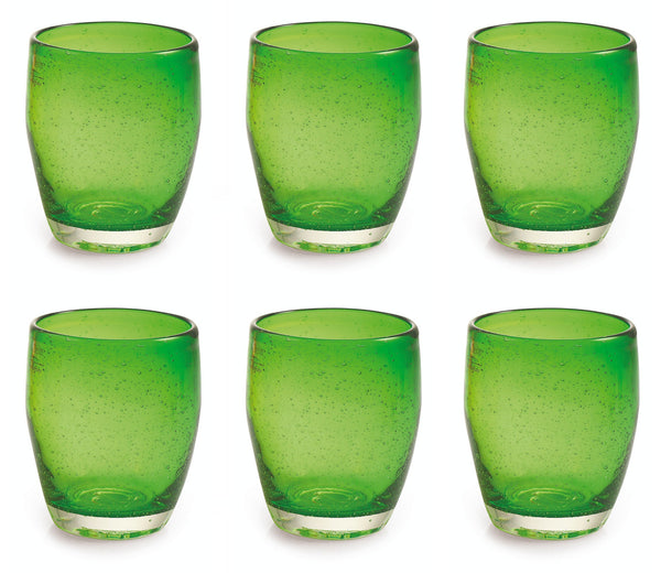 Set 6 Bicchieri Ø7,3x10 cm in Vetro Soffiato Villa d'Este Home Tivoli Acapulco Verdi online