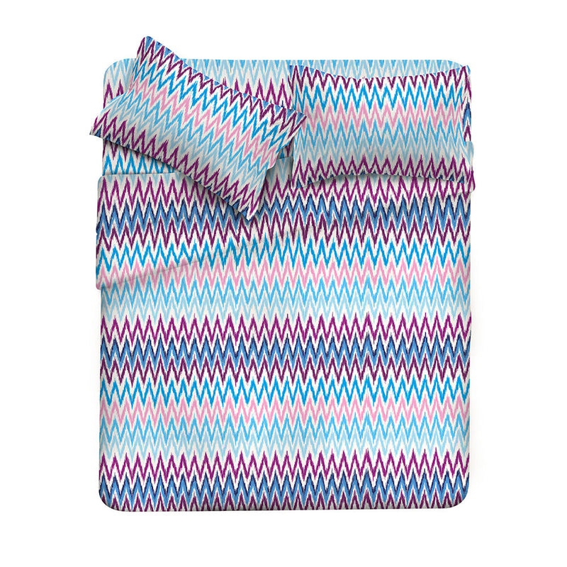 Set lenzuola stampa sopra Sotto e Federe Freqenze