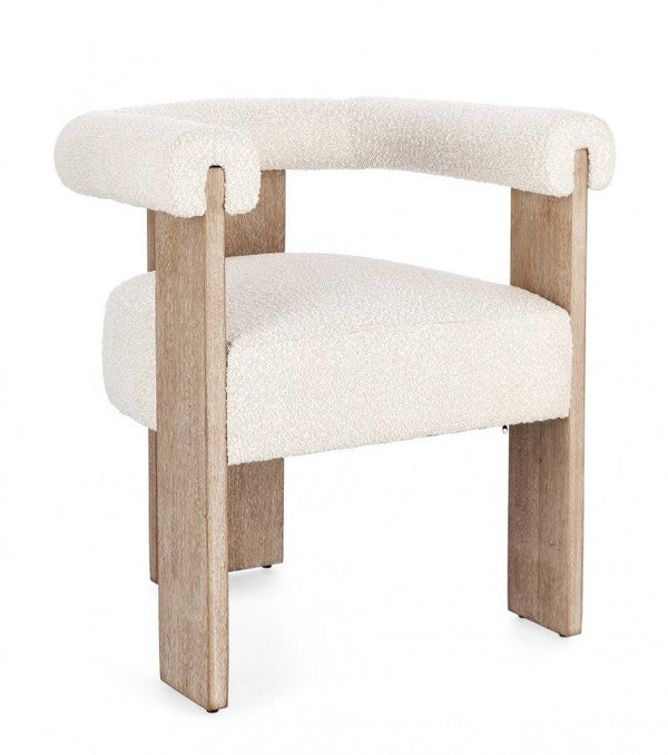 Sedia 70x60x71 cm Agape in Bouclè Naturale/Naturale online