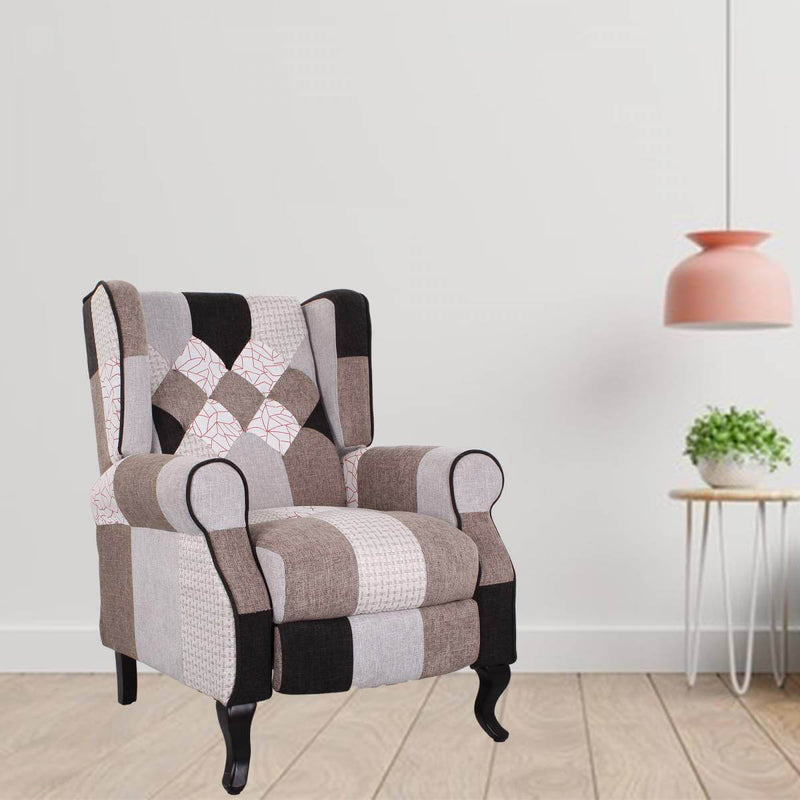 Poltrona Relax Reclinabile in Tessuto Elegant