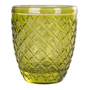 Set 6 Bicchieri Acqua Castle Greenery in Vetro VdE Tivoli 1996 Verde