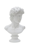 Scultura Roman 21,5x14,5x34 cm in Poliresina Bianco