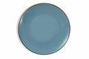 Set 6 Piatti Piani Ø27,5x3 cm in Gres Villa d'Este Home Tivoli Royal Light Azzurri