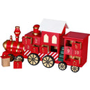 Calendario dell'Avvento Trenino di Natale 41x20x11 cm con 24 Cassetti in Legno Multicolore      