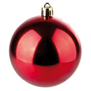 Set 4 Palle di Natale Ø7 cm in Plastica Rosso