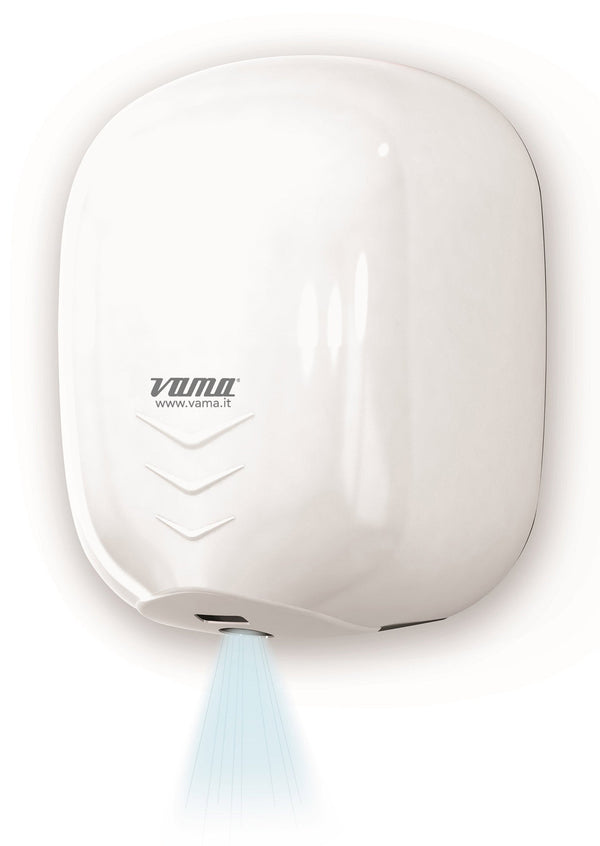Asciugamani Elettrico con Fotocellula 1100W Vama Stream Dry UV ABS Polipropilene Bianco sconto
