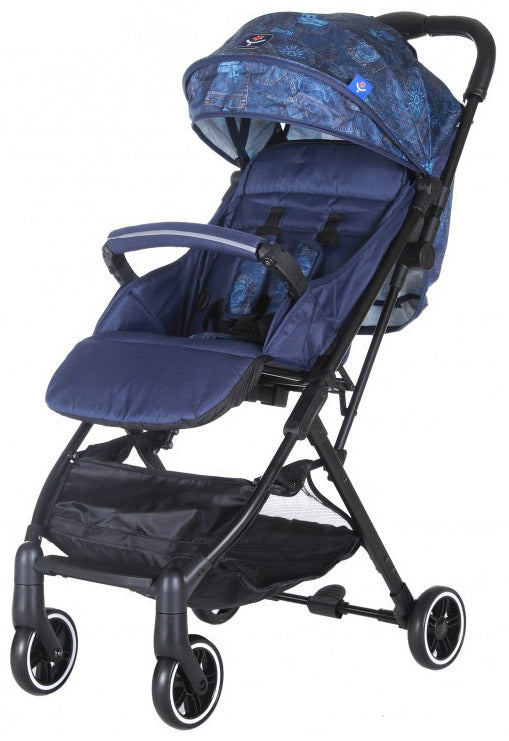 Passeggino Trolley Leggero per Bambini Zibos Velo Jeans Blu