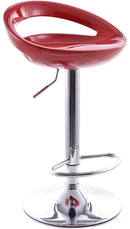Sgabello con Alzata a Gas e Seduta Girevole in Abs Vandi Rosso