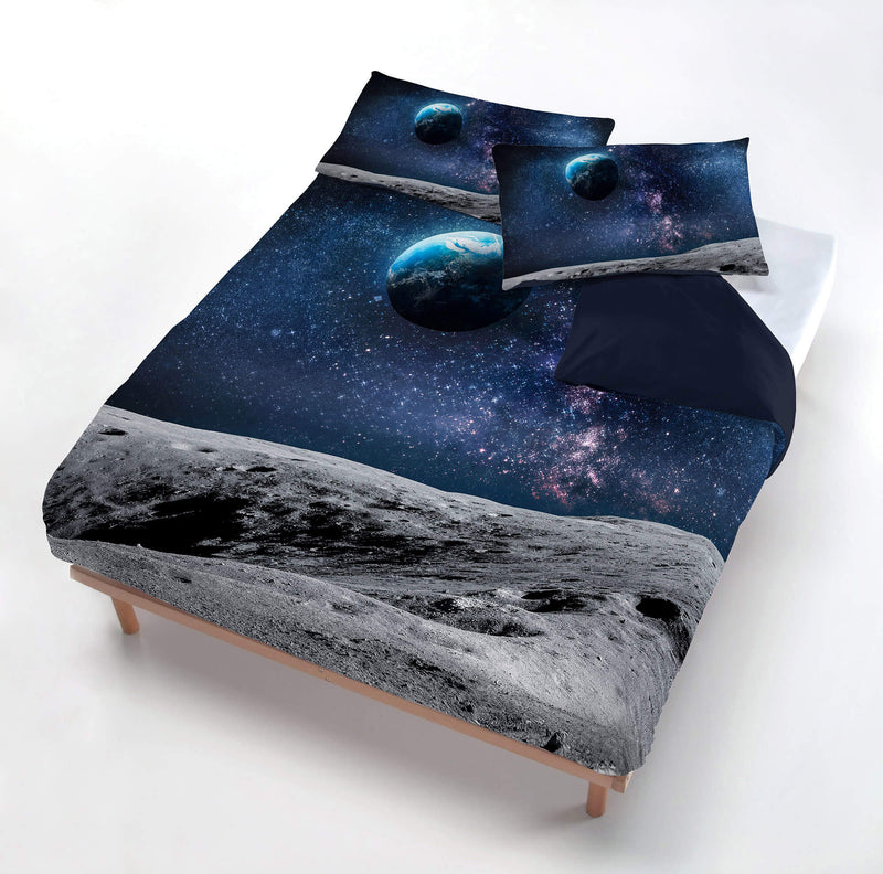 Copripiumino con Federe Stampato in Microfibra Earth Varie Misure