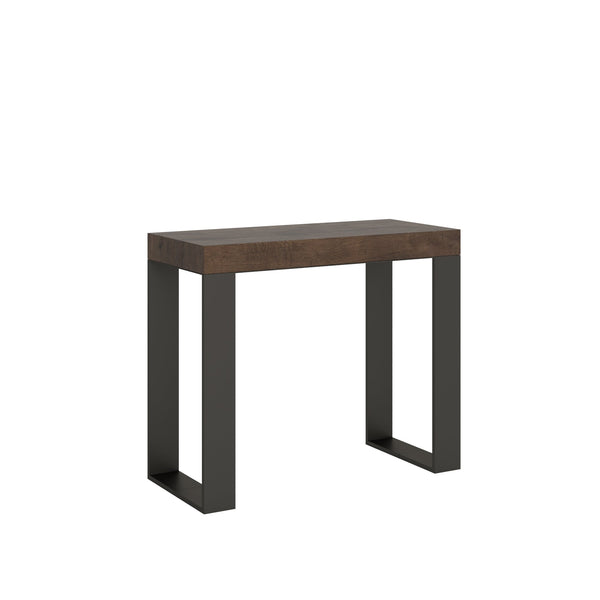 Consolle Allungabile 90-196x40x77 cm in Nobilitato Marrone sconto