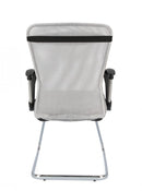 Set 2 Poltrone Con Braccioli 57,5x59x47,51 cm Kingston in Tessuto Grigio