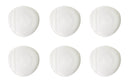 Set 6 Piatti Frutta Ø20,5 cm in Porcellana Allluminica Kaleidos Aluxina Miami Bianchi