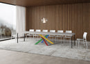 Tavolo Allungabile 140/400x90 cm Volantis Premium Cashmere Gambe Multicolore 4/B      