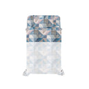 Set Lenzuola Singolo con Stampa Sopra Sotto e Federa Linea River Sepik Blue 