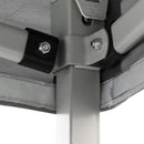 Gazebo Richiudibile Pieghevole 3x3m in Acciaio e PVC Impermeabile Bianco