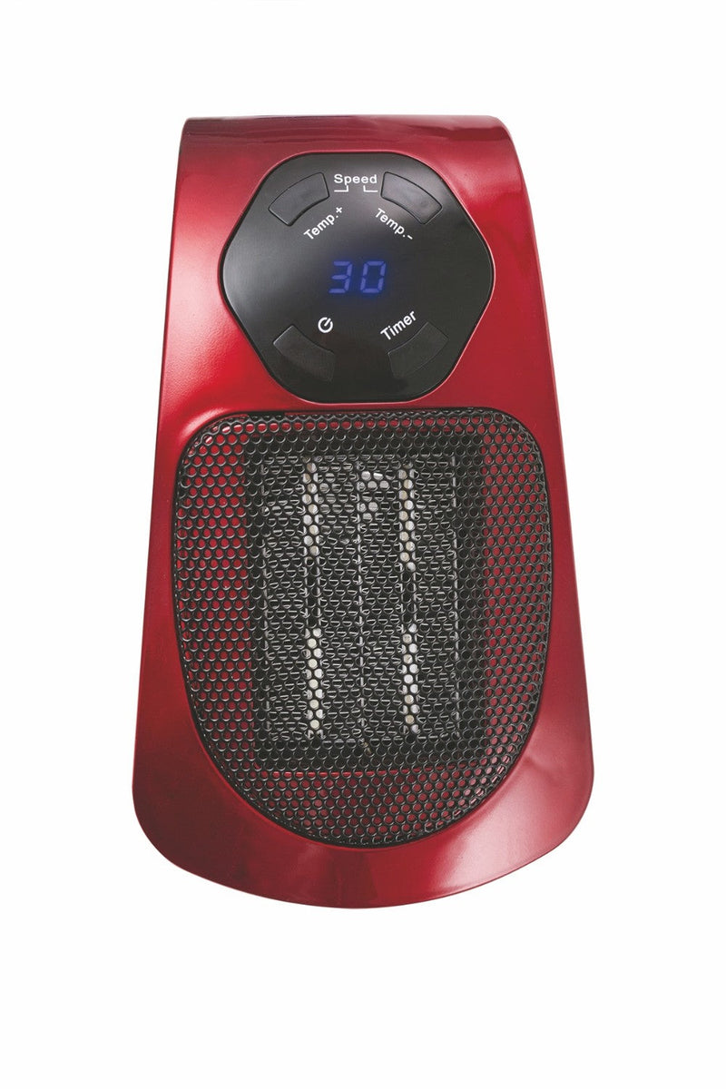 Stufa Stufetta da Parete 500W Display LCD Kooper Ghibli Rosso