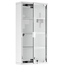 Armadietto per Medicinali Quattro Ripiani in Acciaio Inox 30x12x60 cm 