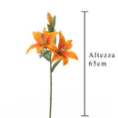 Set 6 Rami Artificiali Lilium Composto da 3 Fiori H 65 cm