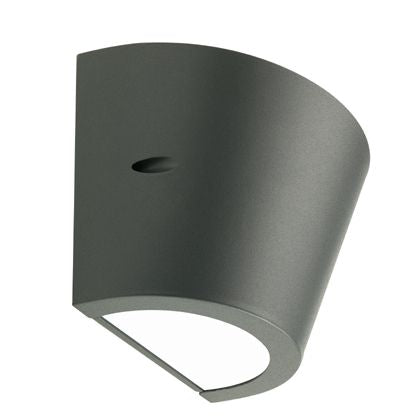 Lampada Applique Conico Colore Grigio per Esterno Linea Umbe Sovil sconto