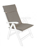 Cuscino Poly180 Choco Schienale Alto in Tessuto per Esterno