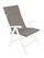 Cuscino Poly180 Choco Schienale Alto in Tessuto per Esterno