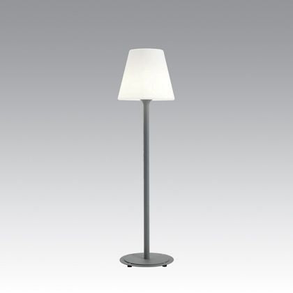 acquista Piantana Lampada Classica Piccola Colore Alluminio per Esterno Linea Lounge Livos
