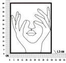 Pannello da Muro Simply Face 50,5x1,3x61 cm in Ferro 
