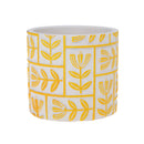 Set 3 Contenitori Decorativo Disegno Rilievo Ø 14 H 13 cm