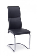 Set 4 Sedie 44x58x104h cm Thelma Nero 