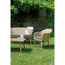 Set da Giardino in Wicker e Alluminio Vorghini Pamplona Grigio