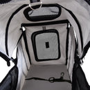 Passeggino per Canii Pieghevole Grigio 75x45x97 cm 