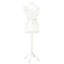 Manichino Indossatore in Ferro con Fiocco 36x26H141cm Bianco