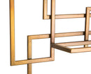 Porta Bottiglie Glam Verticale 50x10x79.5 cm in Ferro Oro