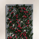 Fioriera con Grigliato Posteriore e Fessura di Drenaggio 65x33.5x135 cm in Legno Composito Grigia